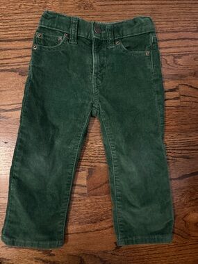 Crewcuts Dark Green Corduroy Pants 2T